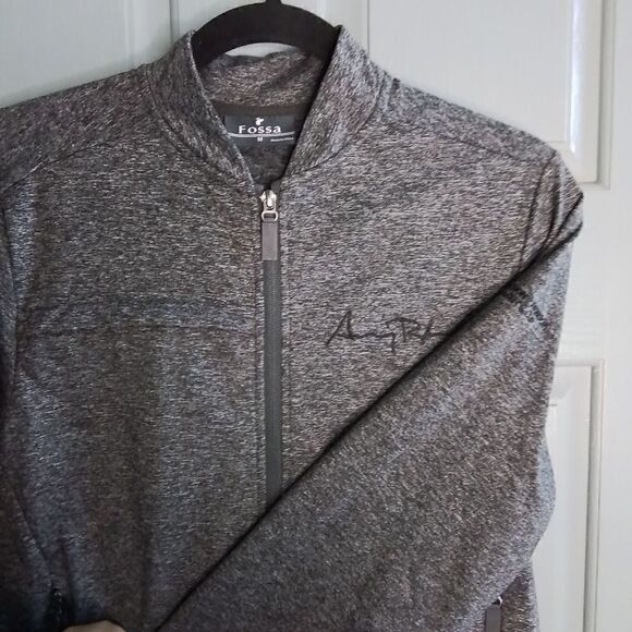 Fossa golf jacket, charcoal gray, mens size medium, - Picture 1 of 5